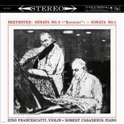 Zino Francescatti,Robert Casadesus — 베토벤: 바이올린 소나타 1번 & 9번 '크로이처' (Beethoven: Violin Sonatas Nos.1 & 9 'Kreutzer') - Zino Francescatti 앨범 커버