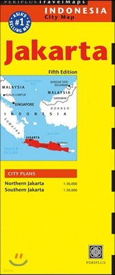 Periplus Travel Maps Jakarta, Indonesia City Map