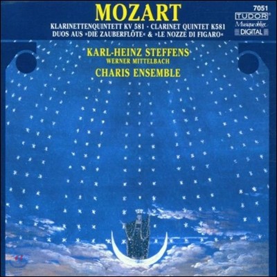 Karl-Heinz Steffens Ʈ: Ŭ󸮳 , Ǹ & ǰ ȥ  (Mozart: Clarinet Quintet K.581, Duos from Die Zauberflote & Le Nozze di Figaro)