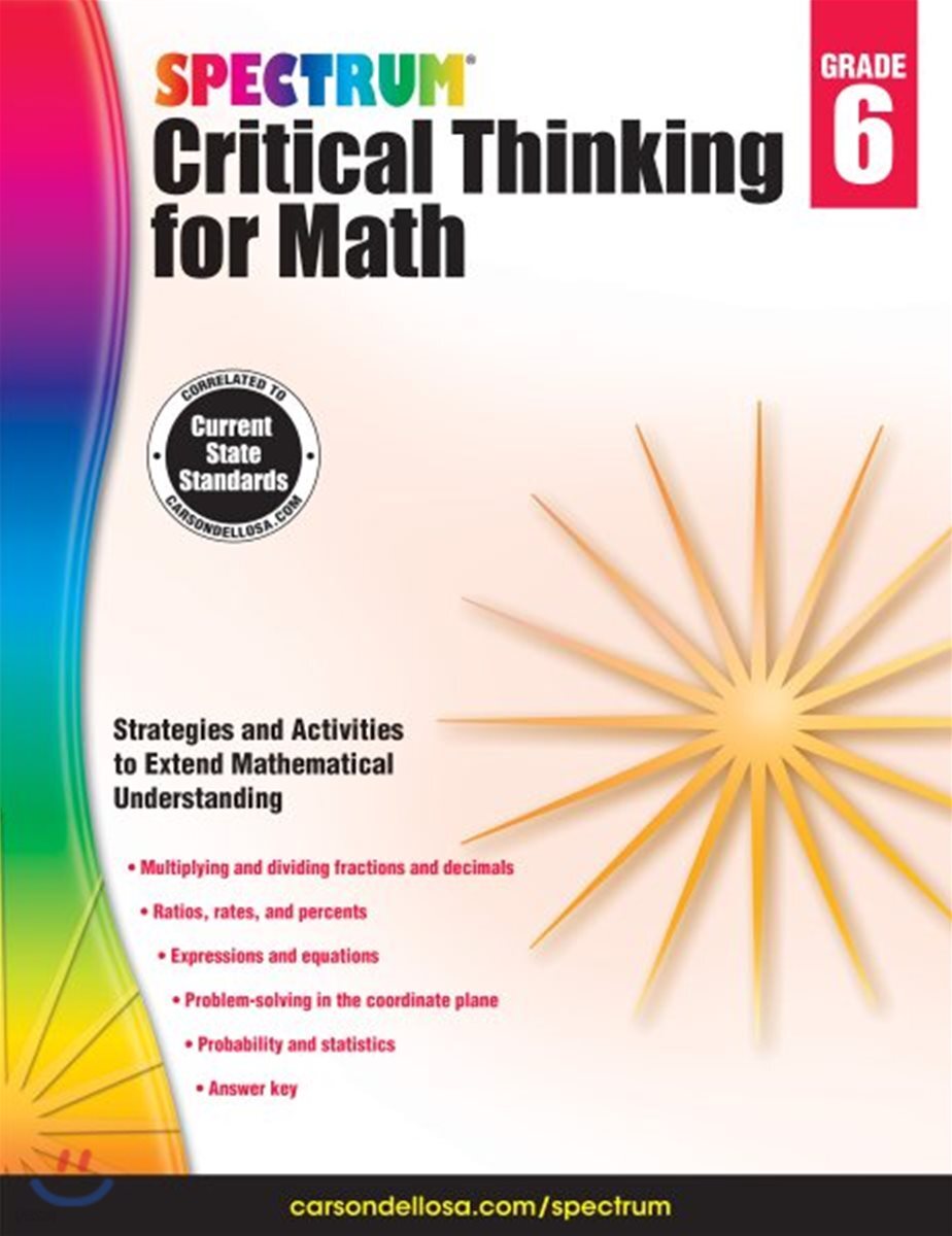Spectrum Critical Thinking for Math, Grade 6
