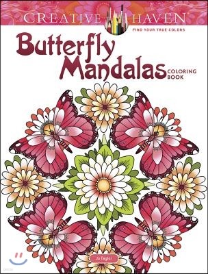 Creative Haven Butterfly Mandalas Coloring Book