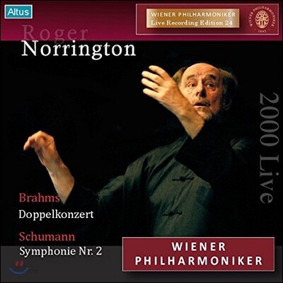 Roger Norrington 슈만: 교향곡 2번 / 브람스: 이중 협주곡 (Brahms: Double Concerto Op.92 / Shumann: Symphony Op.61) 빈 필하모닉, 로저 노링턴