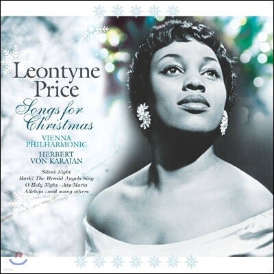 Leontyne Price, Herbert von Karajan, Wiener Philharmoniker — Leontyne Price 레온타인 프라이스 크리스마스 캐럴 앨범 (Songs for Christmas) 앨범 커버