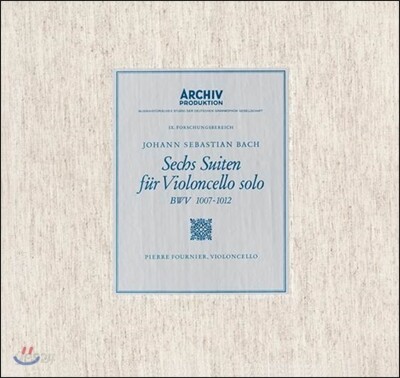 Pierre Fournier 바흐: 무반주 첼로 모음곡 전곡집 - 피에르 푸르니에 (J.S. Bach: The 6 Cello Suites BWV1007-1012) [3LP]