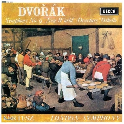 London Symphony Orchestra, Istvan Kertesz, Antonin Dvorak — Istvan Kertesz 드보르작: 교향곡 9번 '신세계', 오텔로 서곡 - 이스트반 케르테츠, 런던 교향악단 (Dvorak: Symphony Op.95 From the New World, Othello Overture) 앨범 커버