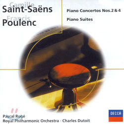 Saint-Saens : Piano Concerto Nos.2 & 4Poulenc : Piano Suite : Pascal RogeCharles Dutoit