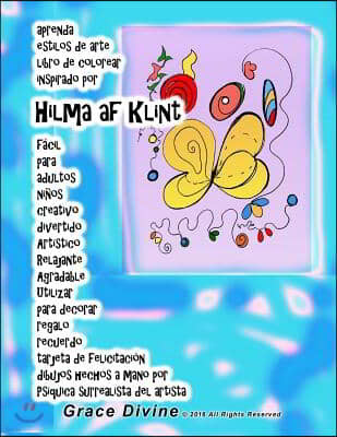 aprenda estilos de arte libro de colorear inspirado por Hilma af Klint f?cil para adultos ni?os creativo divertido Art?stico Relajante Agradable Utili