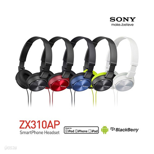 소니 MDR-ZX310AP 헤드셋/스마트폰/핸즈프리
