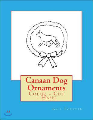 Canaan Dog Ornaments: Color - Cut - Hang