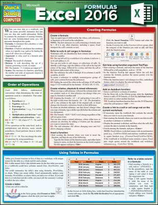 Excel 2016 Formulas