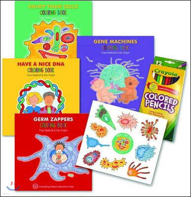 The Enjoy Your Cells Series Coloring Books, 4-Book Gift Set
