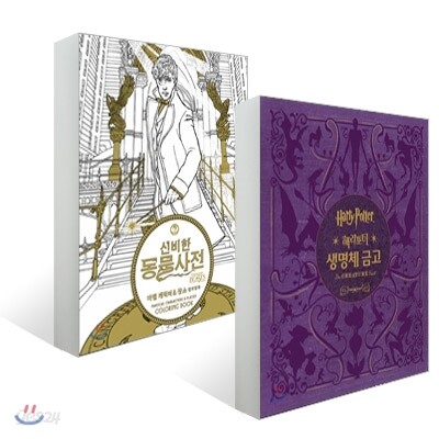 해리 포터와 생명체 금고 + 신비한 동물사전 컬러링북 세트