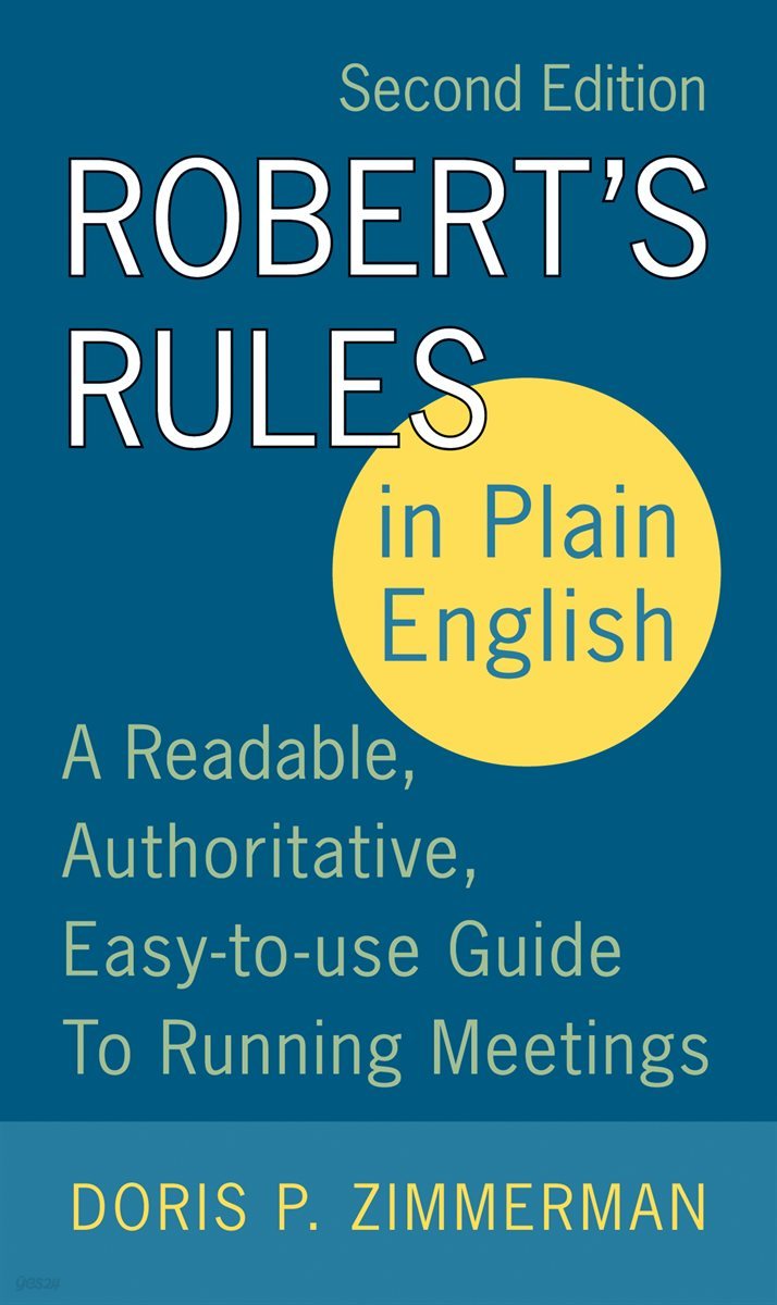 Robert&#39;s Rules in Plain English 2e