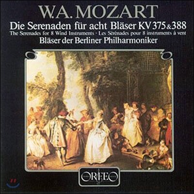Blaser der Berliner Philharmoniker — Blaser der Berliner Philharmoniker 모차르트: 관악 8중주를 위한 세레나데 (Mozart: Serenades for 8 Wind Instruments K.375 & 388) 베를린 필하모닉 관악 앙상블 앨범 커버