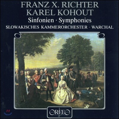 Slovak Chamber Orchestra,Bohdan Warchal — Bohdan Warchal 프란츠 크사버 리히터 / 카렐 코후트: 교향곡집 (Franz Xaver Richter / Karel Kohout: Symphonies) 앨범 커버