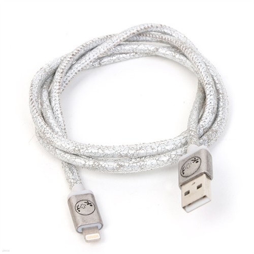 [ǰ] Plusus LifeStar Premium iPhone/iPad Cable Silver Press 1m