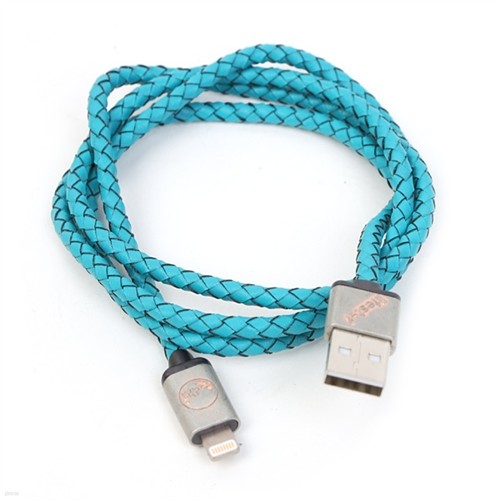 [ǰ] Plusus LifeStar Premium iPhone/iPad Cable Cross Turquoise 1m