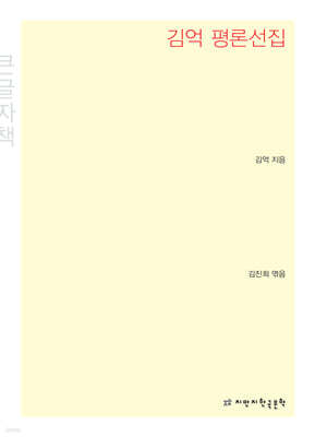 김억 평론선집 큰글씨책