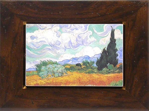 액자 : A Comfield with Cypresses - Vincent Van Gogh