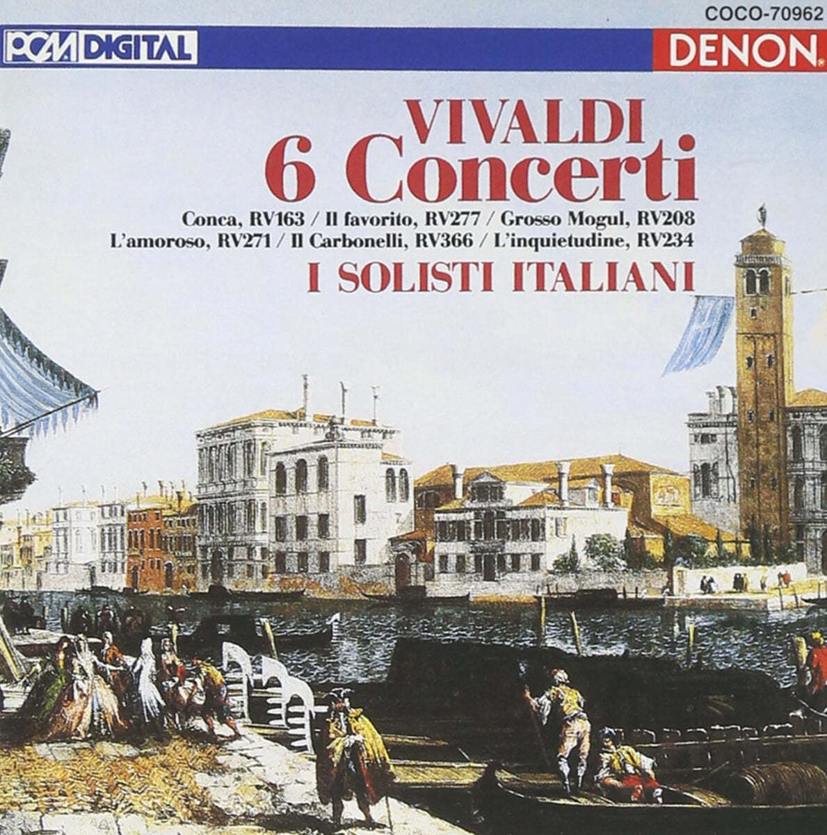 I Solisti Italiani 비발디: 6개의 바이올린 협주곡집 (Vivlaid: 6 Concerti RV.163, 277, 208, 271, 366, 234)