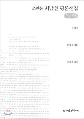 최남선 평론선집 (큰글씨책)