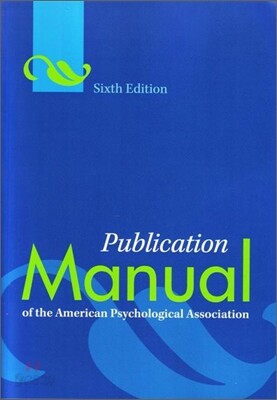 Publication Manual of the American Psychological Association