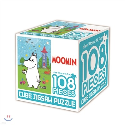 무민 큐브 직소 퍼즐 108조각 무민과 생일 단추