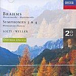 [̰] Sir Georg Solti, Walter Weller / Brahms : Symphonies 3 & 4, Hungarian Dances (2CD/̰/DD5115)