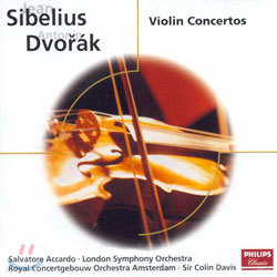 SibeliusDvorak : Violin Concertos : Salvatore AccardoSir Colin Davis