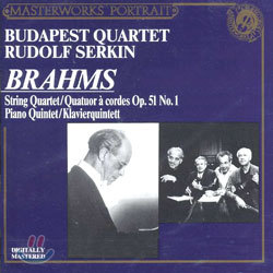Brahms : String QuartetㆍPiano Quintet : Budapest QuartetㆍSerkin