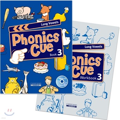 Phonics Cue Book 3 Long Vowels : Set (Student Book + CD + Workbook)