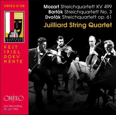 Juilliard String Quartet Ʈ:   KV499 / ٸ:  3 / 庸:  11 (Mozart / Bartok / Dvorak: String Quartets) ٸ Ʈ ⸣
