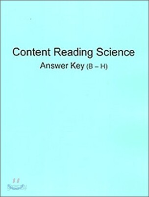 [Content Reading] Science Level B - H : Answer Key