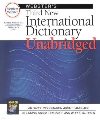 Webster's Third New International Dictionary, Unabridged CD-ROM