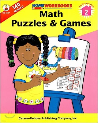 Math Puzzles & Games (Grade 2)