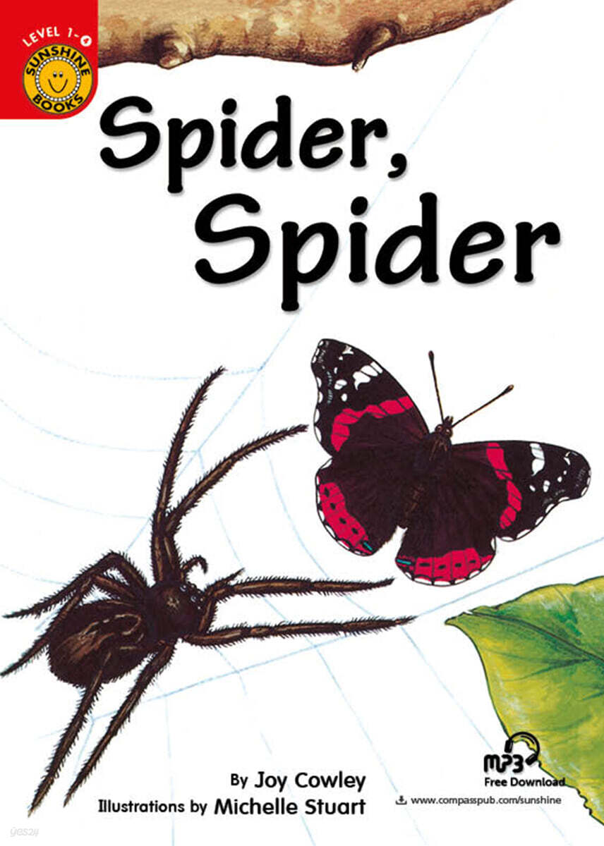 Sunshine Readers Level 1 : Spider Spider (Book & QR코드)