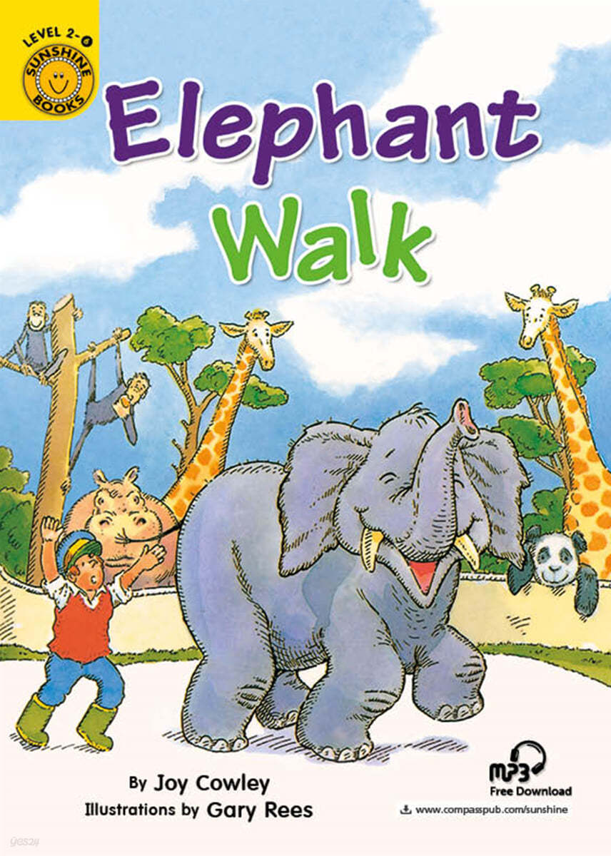 Sunshine Readers Level 2 : Elephant Walk (Book &amp; QR코드)