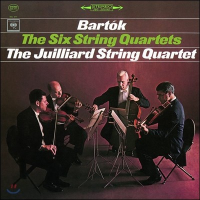 Bela Bartok, Juilliard Quartet — Juilliard String Quartet 바르톡: 여섯 개의 현악 사중주 - 줄리어드 현악 사중주단 (Bartok: The Six String Quartets) 앨범 커버