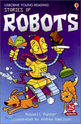 Usborne Young Reading Audio Set Level 1-25 : Stories of Robots (Book & CD)