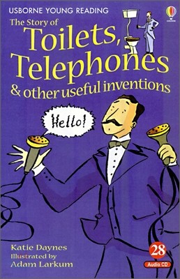 Usborne Young Reading Audio Set Level 1-28 : Stories of Toilets, Telephones & Other Useful Inventions (Book & CD)