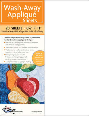 Wash-Away Applique Sheets