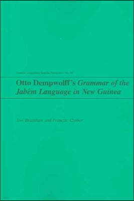 Otto Dempwolff's Grammar of the Jabem Language in New Guinea