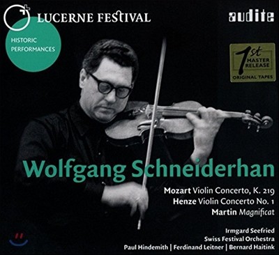 Wolfgang Schneiderhan  ̴ - Ʈ / ü: ̿ø ְ / : īƮ (Mozart: Violin Concerto k.219 / Henze: Violin Concerto No.1 / Martin: Magnificat)