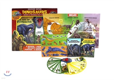 Discover Nature Dinosaurs Books & Viewable Fact Cards 