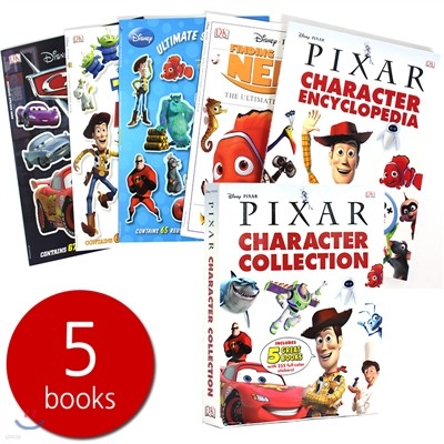 Disney Pixar Character Collection Encyclopaedia Slipcase Set (5books)