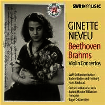 브람스 & 베토벤: 바이올린 협주곡 (Brahms & Beethoven: Violin Concertos) (2CD) - Ginette Neveu