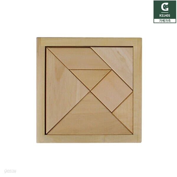 (가베가족)KS1405 큰솔원목칠교퍼즐(탱그램)/칠교놀이