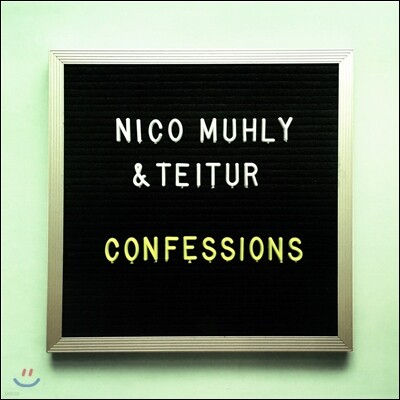 Nico Muhly,Holland Baroque Society,Teitur — Nico Muhly & Teitur (니코 멀리 & 타이터) - Confessions 앨범 커버