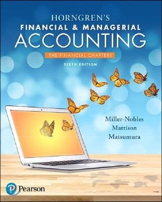 Horngren's Financial & Managerial Accounting, the Financial Chapters Plus Mylab Accounting with Pearson Etext -- Access Card Package [With Access Code