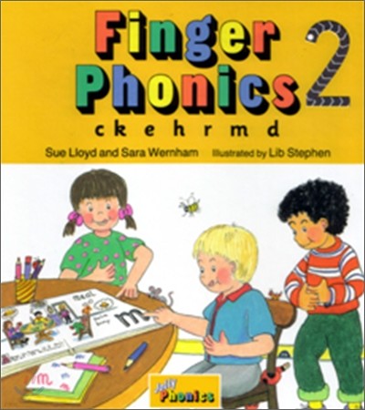 Finger Phonics Book 2: ck, e, h, r, m, d (Jolly Phonics) 